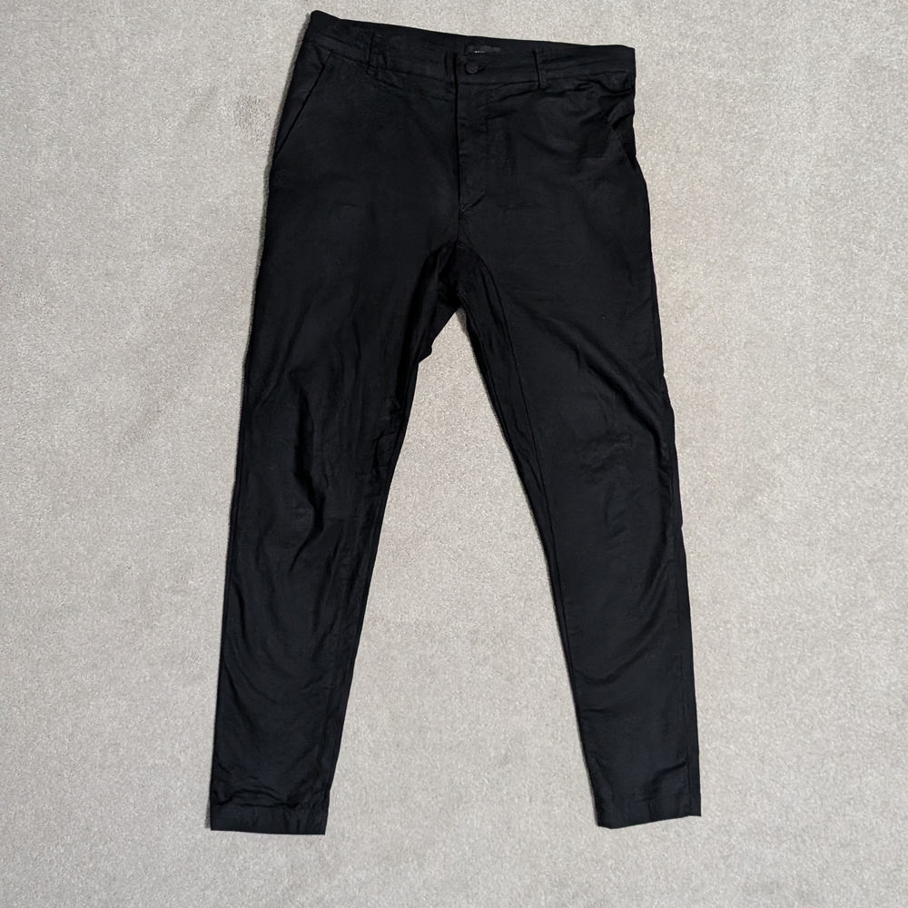 Zanerobe Black Chinos Sleek Tapered Design
